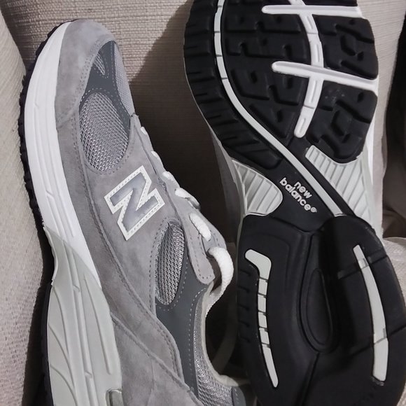 New Balance 993 Grey size 13 Silver White Gray Made In USA Men's Retro MR993GL - Picture 4 of 14